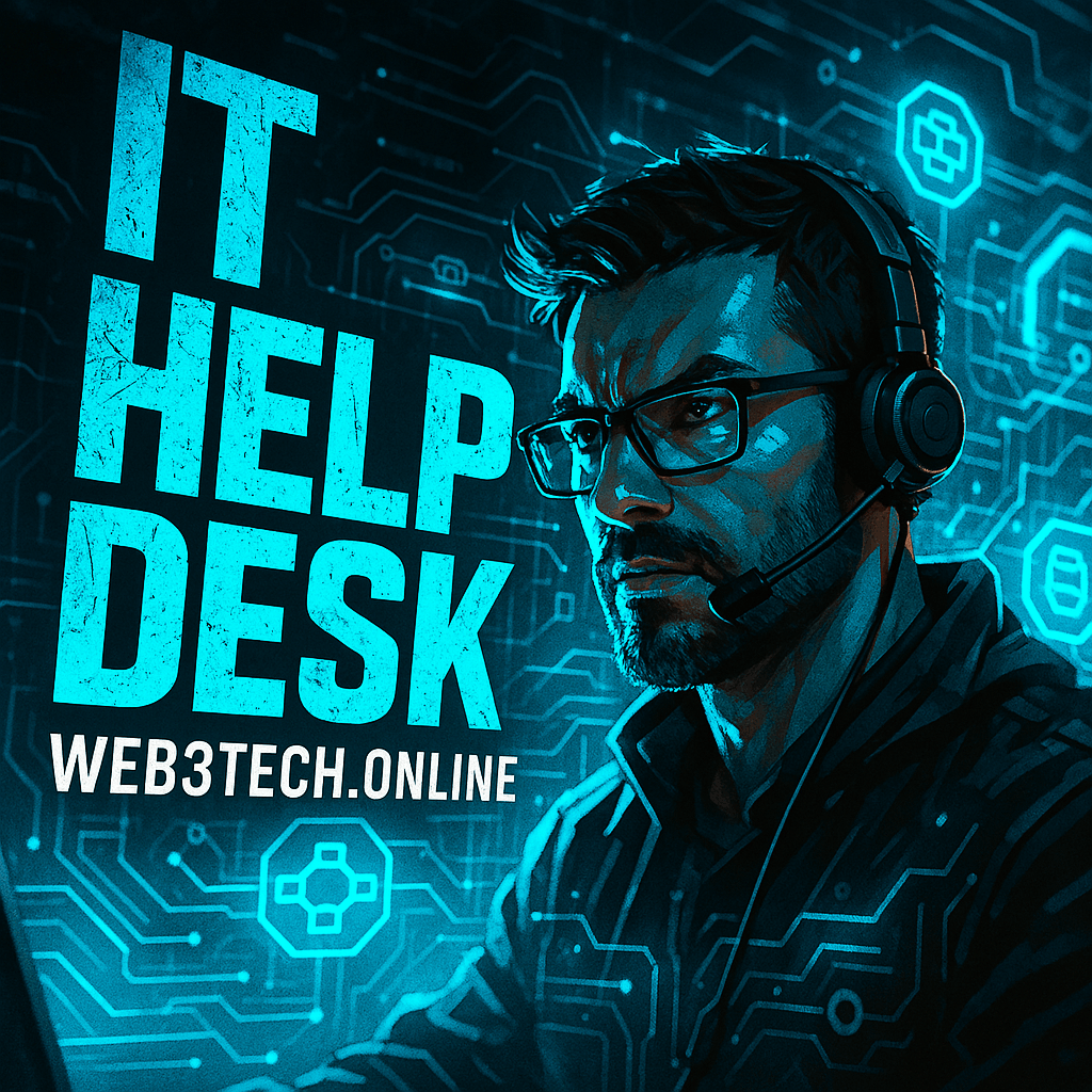 Web3Tech IT Help Desk illustration
